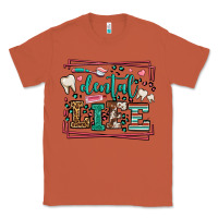 Copper Dental life leopard frame Classic Tee - LillyAllenDesigns