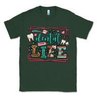 Sports Green Dental life leopard frame Classic Tee - LillyAllenDesigns