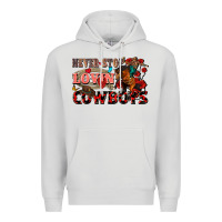 Dove Grey Never stop lovin cowboys Premium Hoodie - FaDigitalArtStudio