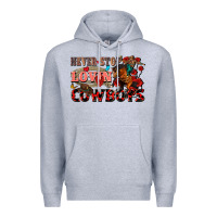 Heather Grey Never stop lovin cowboys Premium Hoodie - FaDigitalArtStudio