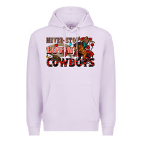 Lilac Never stop lovin cowboys Premium Hoodie - FaDigitalArtStudio