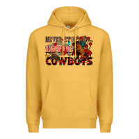 Mustard Never stop lovin cowboys Premium Hoodie - FaDigitalArtStudio