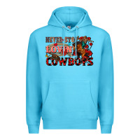 Ocean Blue Never stop lovin cowboys Premium Hoodie - FaDigitalArtStudio