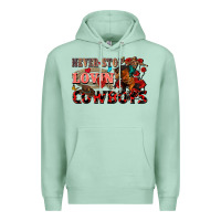 Seafoam Never stop lovin cowboys Premium Hoodie - FaDigitalArtStudio