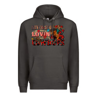 Smoke Never stop lovin cowboys Premium Hoodie - FaDigitalArtStudio