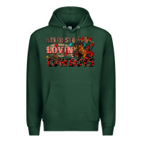 Sports Green Never stop lovin cowboys Premium Hoodie - FaDigitalArtStudio