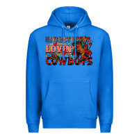 True Royal Never stop lovin cowboys Premium Hoodie - FaDigitalArtStudio