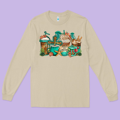 Jesus Is My Anchor Coffee Cups Long Sleeve Tee Designed By Jasminsmagicworld