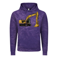 Cloud Purple Excavator Vintage Hoodie - LillyAllenDesigns