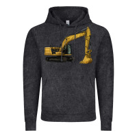 Vintage Black Excavator Vintage Hoodie - LillyAllenDesigns