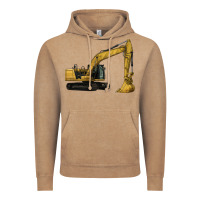 Vintage Coffee Excavator Vintage Hoodie - LillyAllenDesigns