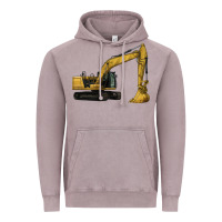 Vintage Zinc Excavator Vintage Hoodie - LillyAllenDesigns