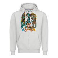 Dove Grey western wild soul Zipper Hoodie - OliviaCreatesArt