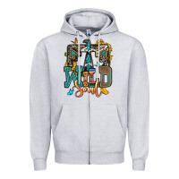 Heather Grey western wild soul Zipper Hoodie - OliviaCreatesArt
