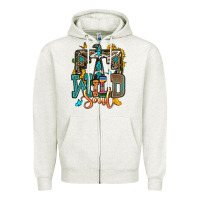 Oatmeal Heather western wild soul Zipper Hoodie - OliviaCreatesArt