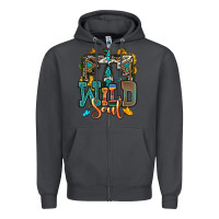Smoke western wild soul Zipper Hoodie - OliviaCreatesArt