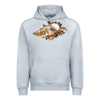 Heather Grey murex snail Urban Hoodie - LillyAllenDesigns