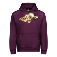 Mauve Wine murex snail Urban Hoodie - LillyAllenDesigns