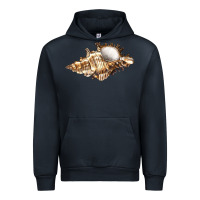 Navy murex snail Urban Hoodie - LillyAllenDesigns