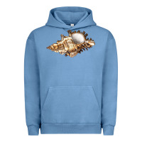 Pigment Pebble Blue murex snail Urban Hoodie - LillyAllenDesigns