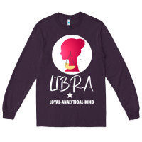 Plum Libra Zodiac Sign Horoscope Birth Gift Girl Long Sleeve Tee - Bettercallsaul
