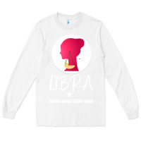 White Libra Zodiac Sign Horoscope Birth Gift Girl Long Sleeve Tee - Bettercallsaul