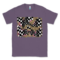 Lavender racing leopard backgraund Classic Tee - JahusDesignShop