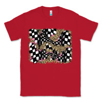 Red racing leopard backgraund Classic Tee - JahusDesignShop
