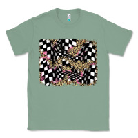 Sage racing leopard backgraund Classic Tee - JahusDesignShop