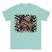 Seafoam racing leopard backgraund Classic Tee - JahusDesignShop