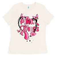Bone pink vibes Ladies Tee - MaliasSmallBusiness