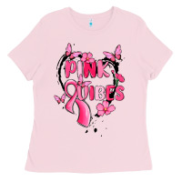 Bubblegum Pink pink vibes Ladies Tee - MaliasSmallBusiness
