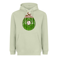 Matcha baseball and western roses teardrop Heavyweight Hoodie - BundleAndBundleShop