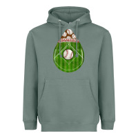Sage baseball and western roses teardrop Heavyweight Hoodie - BundleAndBundleShop