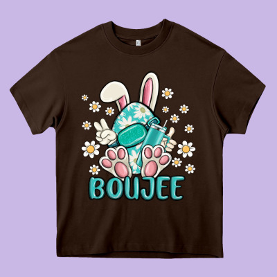 Boujee  Easter  Egg Heavy Core Tee Designed By Maliassmallbusiness