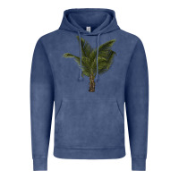Vintage Denim palm tree Vintage Hoodie - LillyAllenDesigns