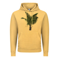 Vintage Mustard palm tree Vintage Hoodie - LillyAllenDesigns