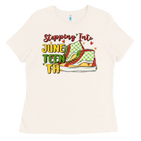 Bone stepping into juneteenth Ladies Tee - MaliasSmallBusiness