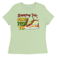 Matcha stepping into juneteenth Ladies Tee - MaliasSmallBusiness