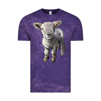 Cloud Purple southdown baby sheep Vintage Tee - LillyAllenDesigns