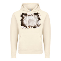 Vintage Artic cowhide frames background Vintage Hoodie - RanaPortraitStore