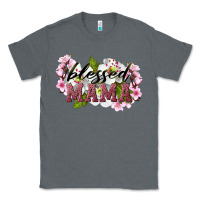 Charcoal Heather Blessed Mama Classic Tee - LillyAllenDesigns