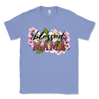 Colony Blue Blessed Mama Classic Tee - LillyAllenDesigns