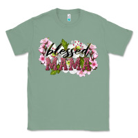 Sage Blessed Mama Classic Tee - LillyAllenDesigns