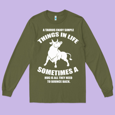 Taurus Horoscope Long Sleeve Tee Designed By Bettercallsaul