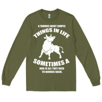 Army Green Taurus Horoscope Long Sleeve Tee - Bettercallsaul