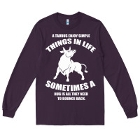 Plum Taurus Horoscope Long Sleeve Tee - Bettercallsaul