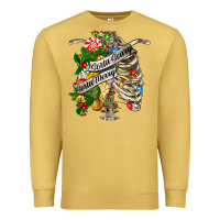 Antique Gold sorta merry sorta scary chest Premium Sweatshirt - FaDigitalArtStudio