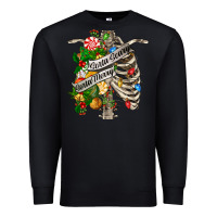 Black sorta merry sorta scary chest Premium Sweatshirt - FaDigitalArtStudio