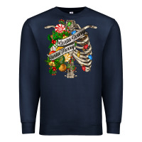 Navy sorta merry sorta scary chest Premium Sweatshirt - FaDigitalArtStudio